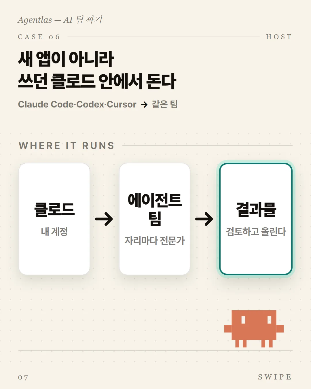 새 앱이 아니라 쓰던 클로드 안에서 돈다