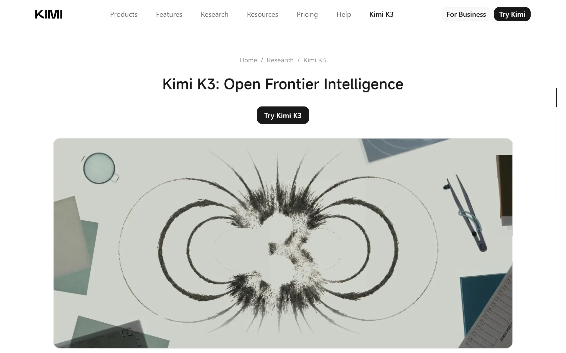 Kimi K3 공식 블로그 발표