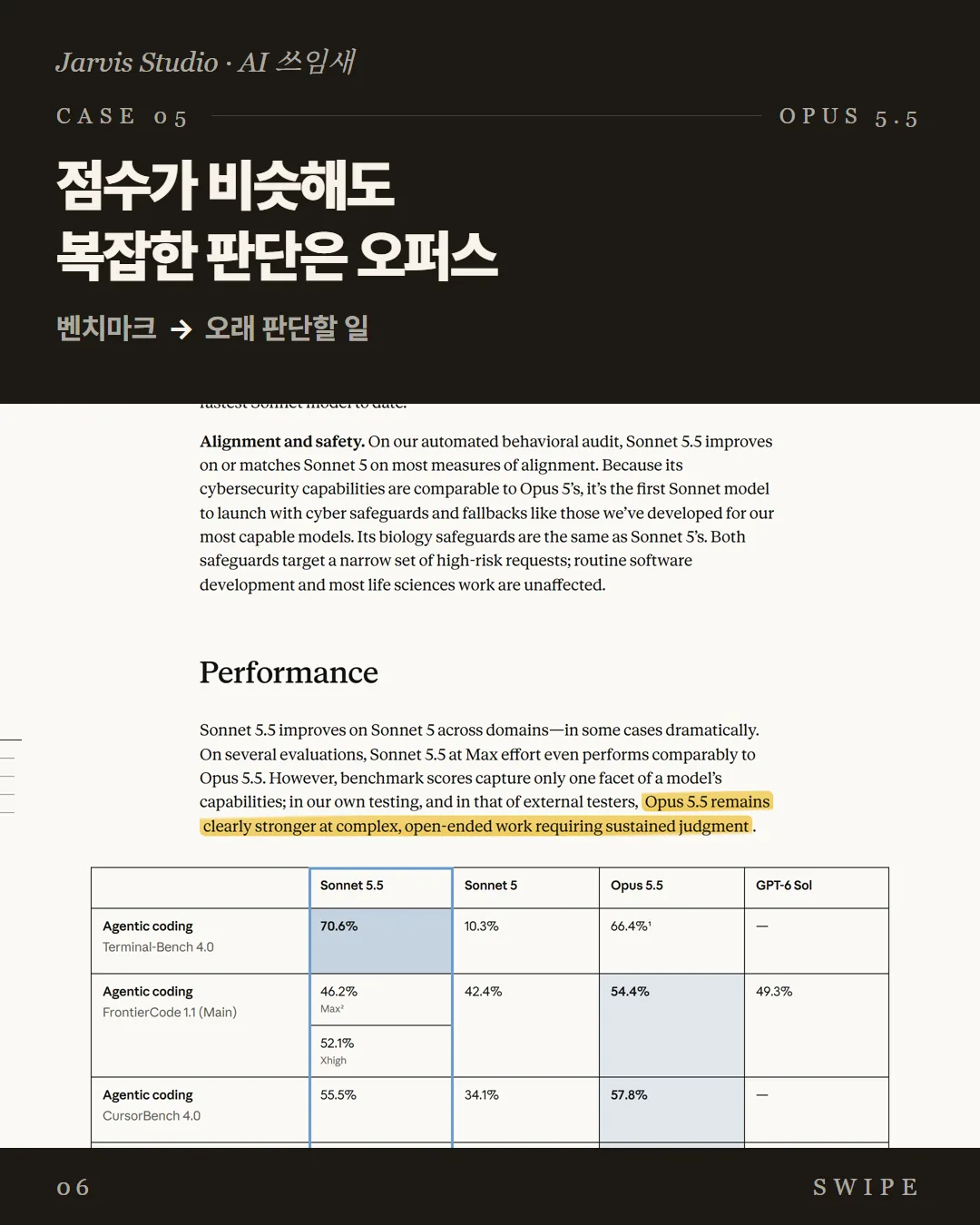 점수가 비슷해도 복잡한 판단은 오퍼스