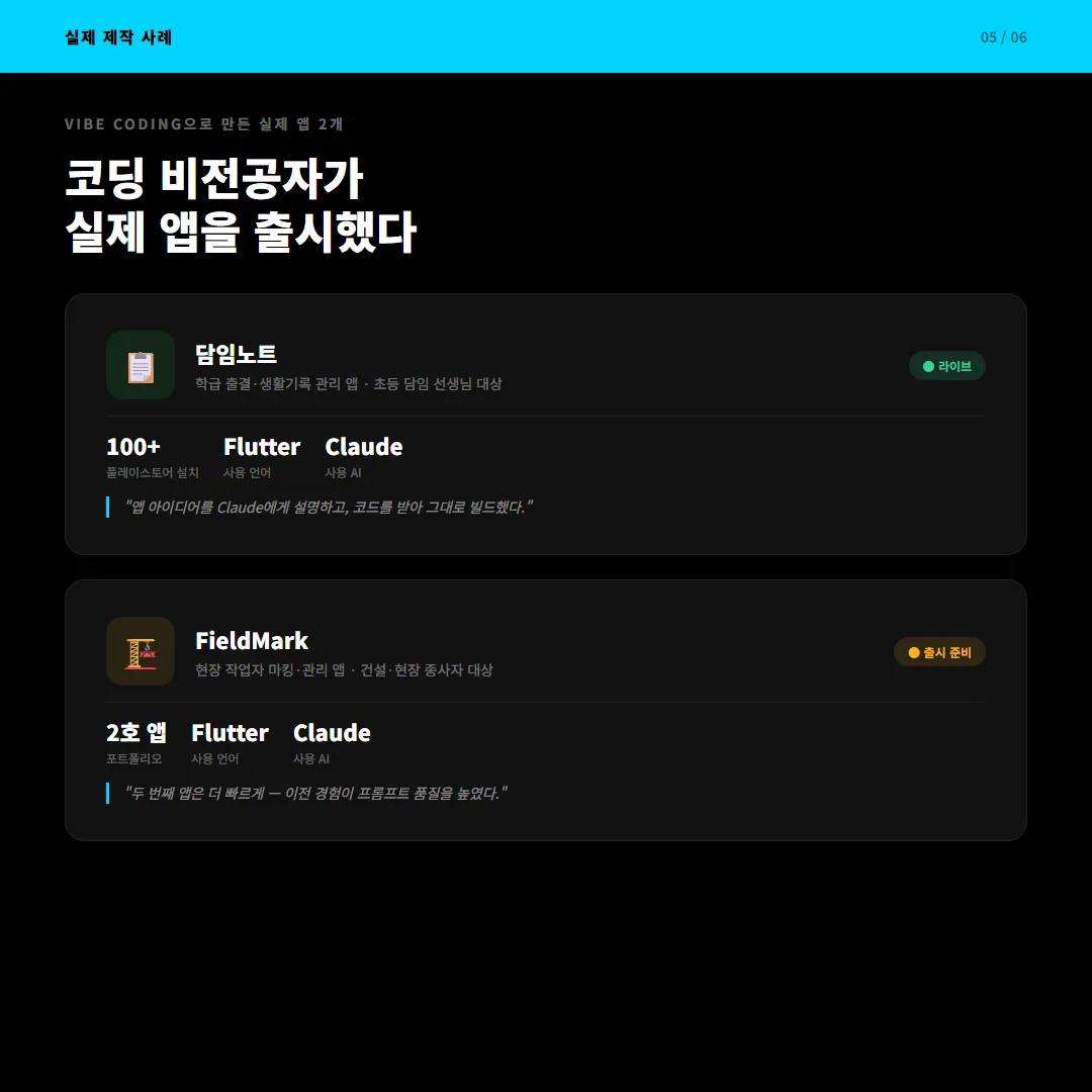 담임노트 FieldMark 실제 제작 사례