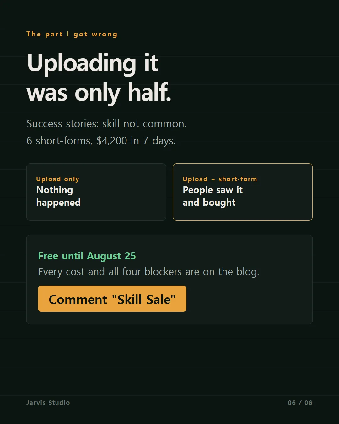 Uploading it was only half